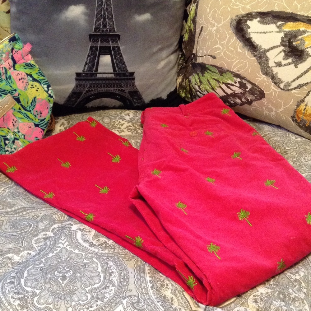 🆕Lilly Pulitzer Bright Pink Pants💞🌴🌺
